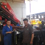 Installation Grue Fassi F450AXP (Satram-Gabon)